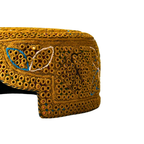 Golden Sindhi Topi -Traditional design - Golden Shade - Nasir Bhai