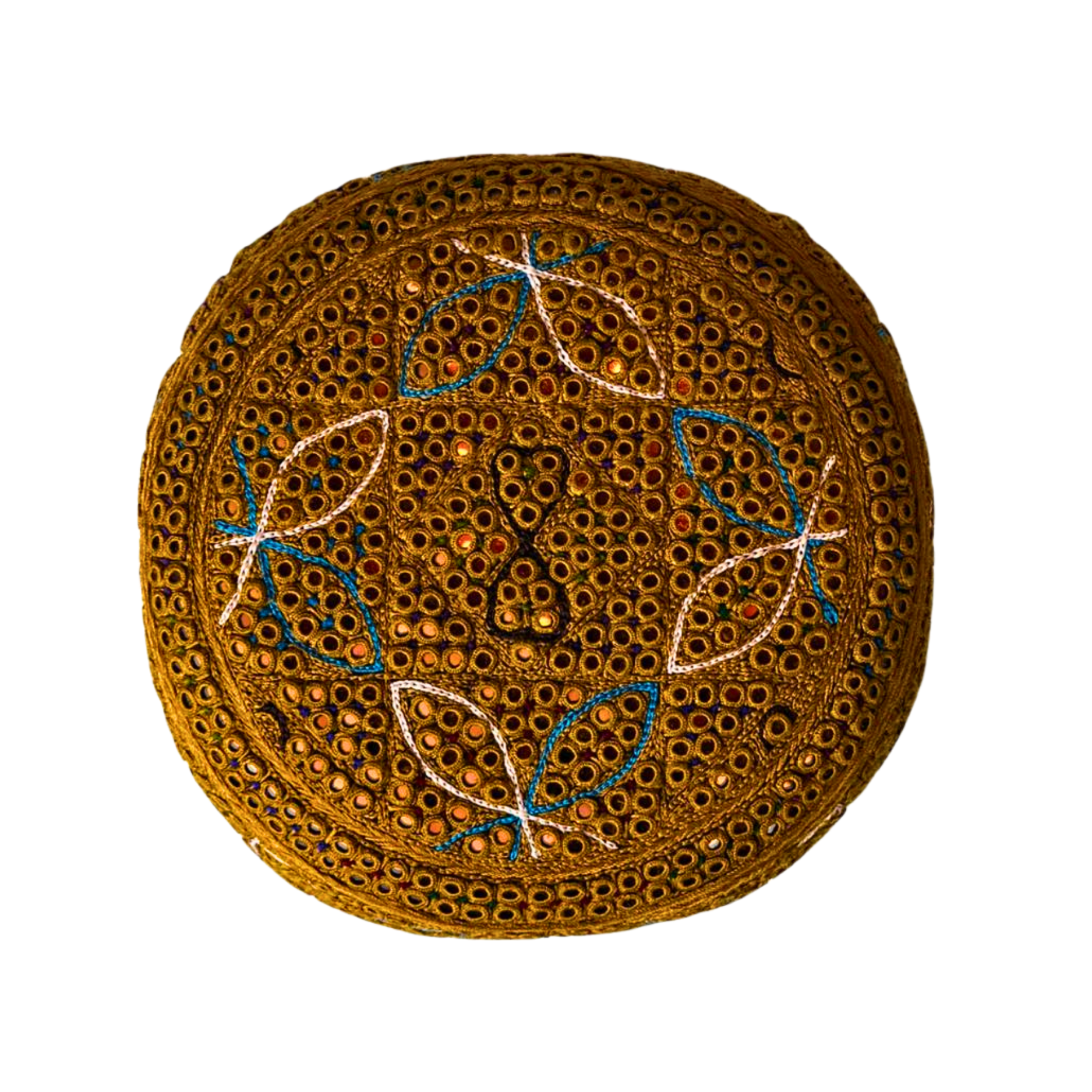 Golden Sindhi Topi -Traditional design - Golden Shade - Nasir Bhai