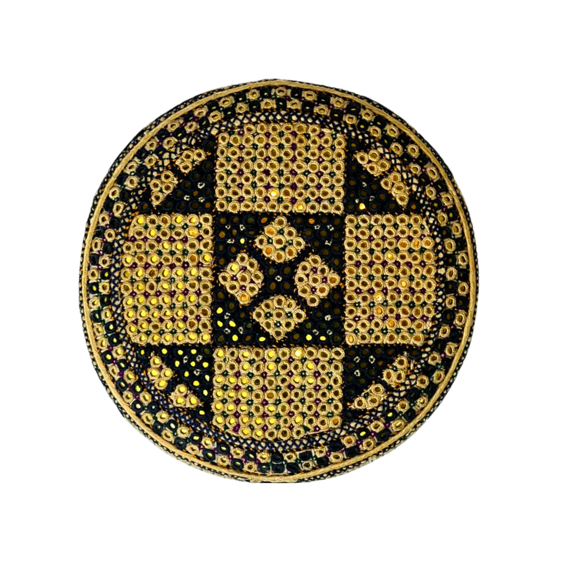 Golden Sindhi Topi - Traditional design - Golden Shade- Nasir Bhai