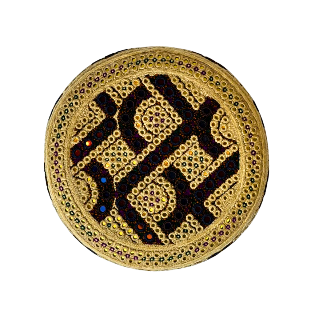 Golden Sindhi Topi - Traditional design - Golden Shade - Nasir Bhai