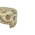White Balochi Topi - Traditional design - Golden Shade - Nasir Bhai