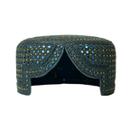 Grey Sindhi Topi - Blue Shade - Nasir Bhai