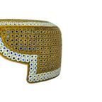 Brown Sindhi Topi -  Blue Shade - Nasir Bhai