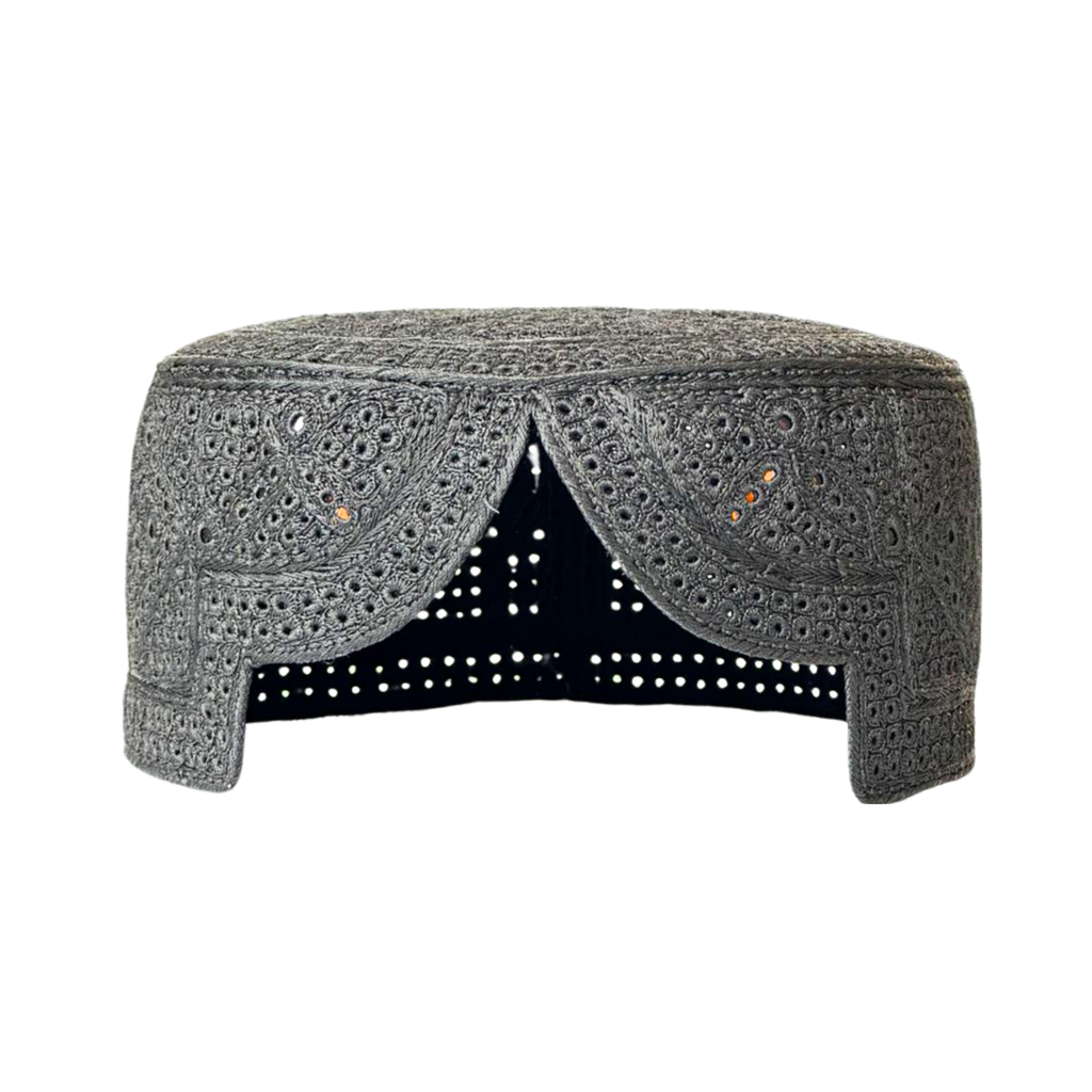 Silver Sindhi Topi - Golden Shade - Nasir Bhai