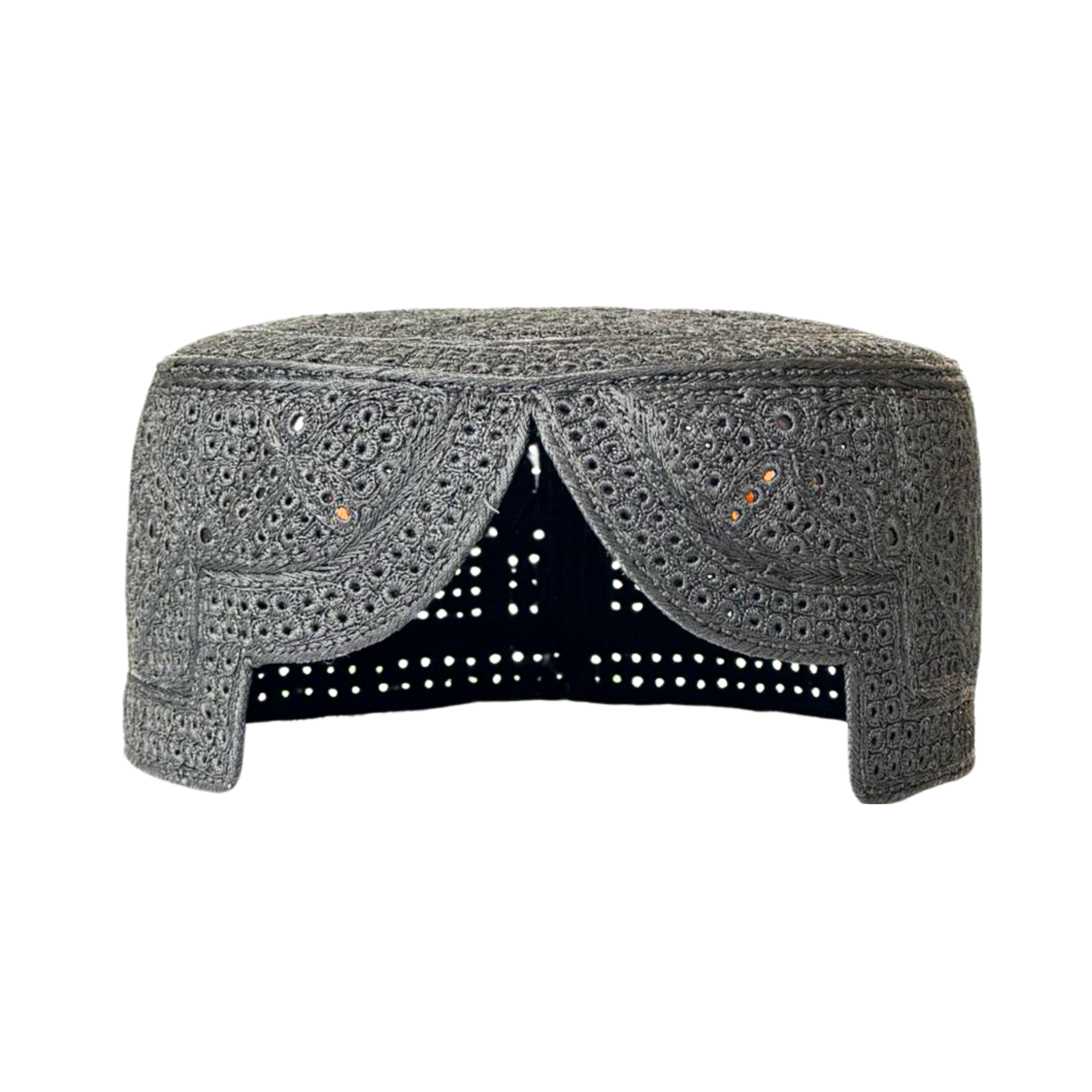 Silver Sindhi Topi - Golden Shade - Nasir Bhai