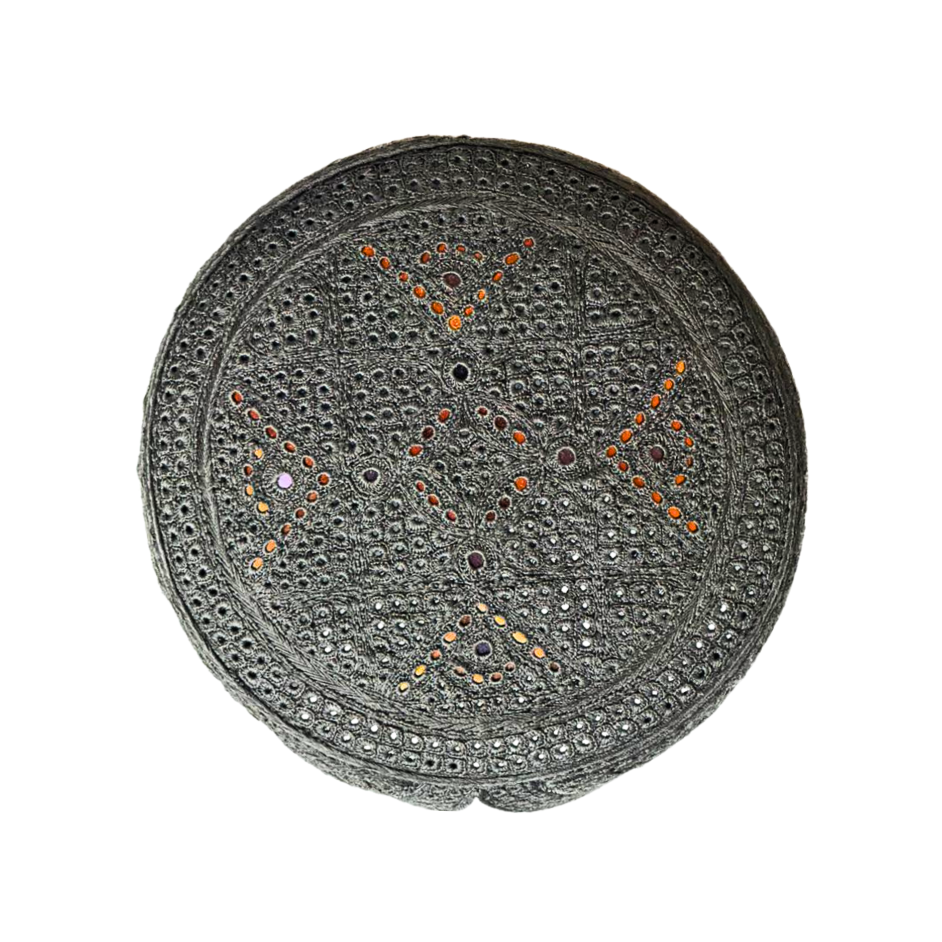 Silver Sindhi Topi - Golden Shade - Nasir Bhai