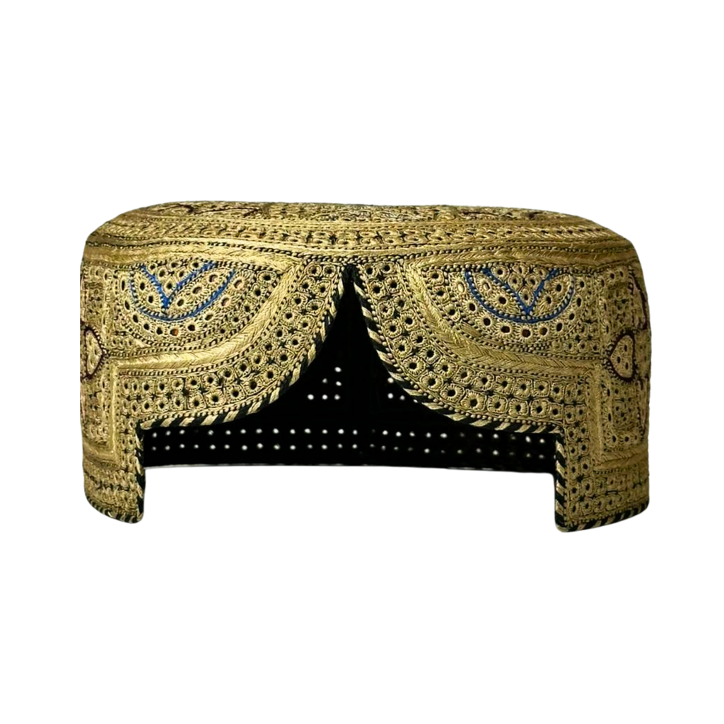 Golden Sindhi Topi - Traditional design - Golden Shade - Nasir Bhai