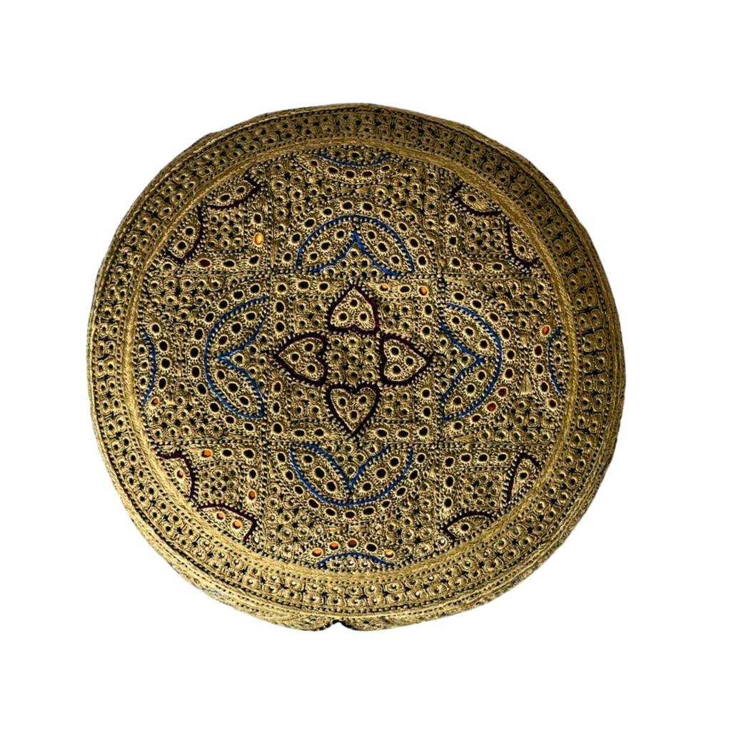Golden Sindhi Topi - Traditional design - Golden Shade - Nasir Bhai