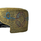 Golden Sindhi Topi - Flower Design - Golden Shade - Nasir Bhai