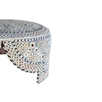 White Sindhi Topi - Traditional Design - Golden Shade - Nasir Bhai
