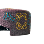 Maroon Sindhi Topi - Traditional design- Golden Shade - Nasir Bhai