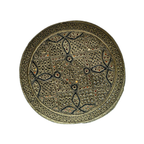 Light Brown Sindhi Topi - Flower Design- Golden Shade - Nasir Bhai