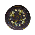 Maroon Sindhi Topi - Blue Shade - Nasir Bhai