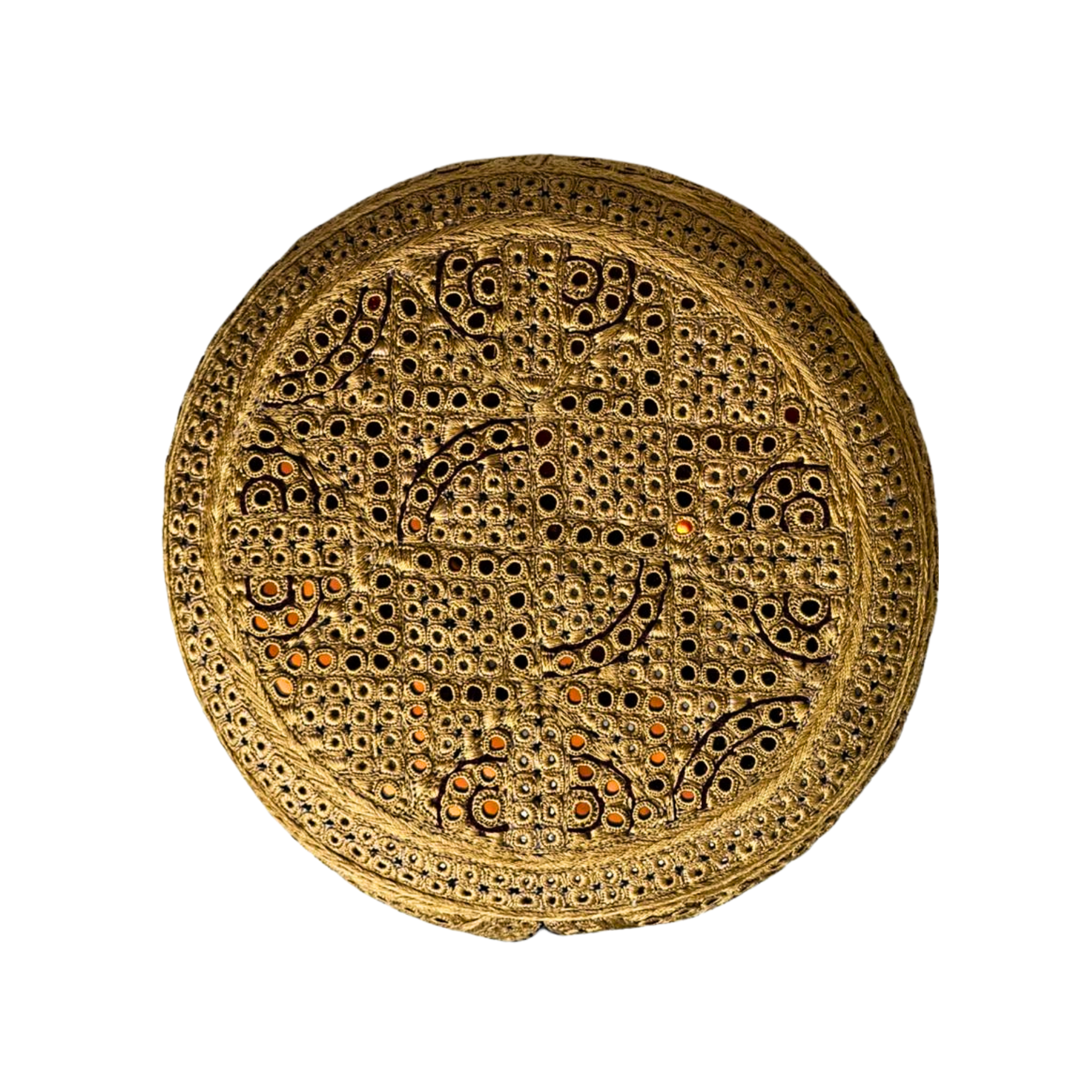 Golden Sindhi Topi - Traditional design- Golden Shade - Nasir Bhai