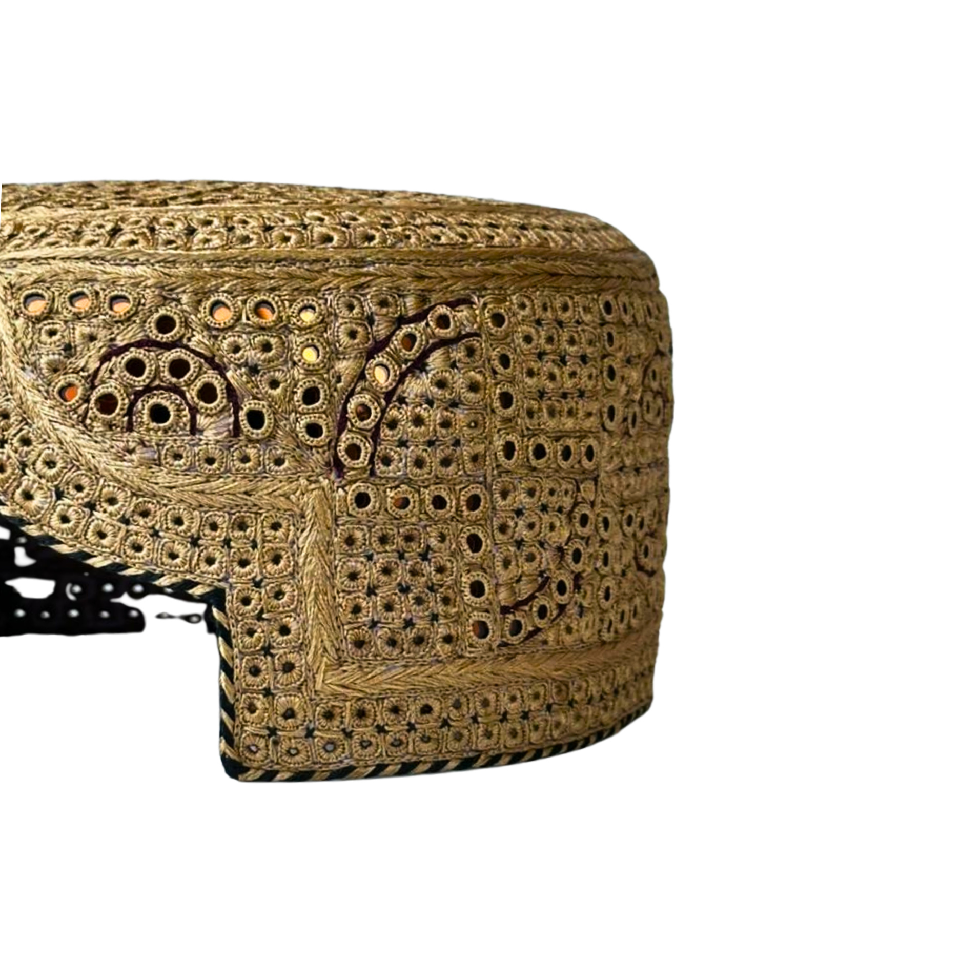 Golden Sindhi Topi - Traditional design- Golden Shade - Nasir Bhai