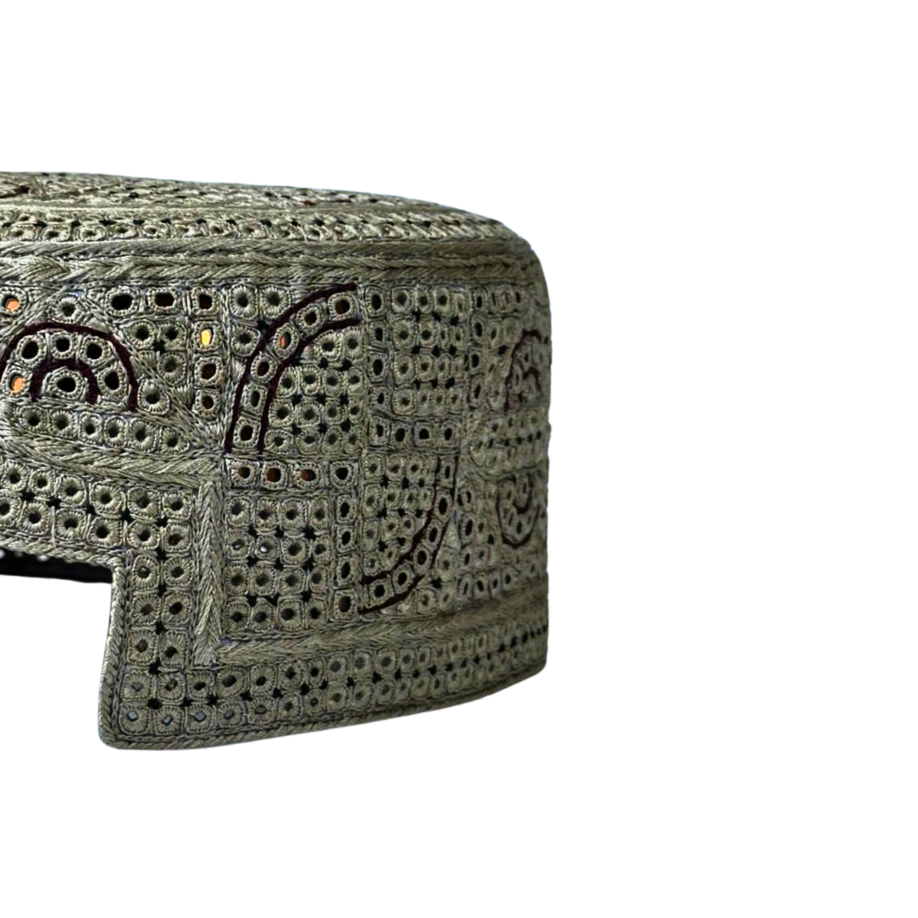 Light Brown Sindhi Topi - Traditional design - Golden Shade - Nasir Bhai