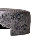 Silver Sindhi Topi - Heart Design - Nasir Bhai