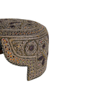 Brown Sindhi Topi - Traditional Design - Golden Shade - Nasir Bhai