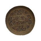 Dark Brown Sindhi Topi - Flower Design - Heart Design - Nasir Bhai