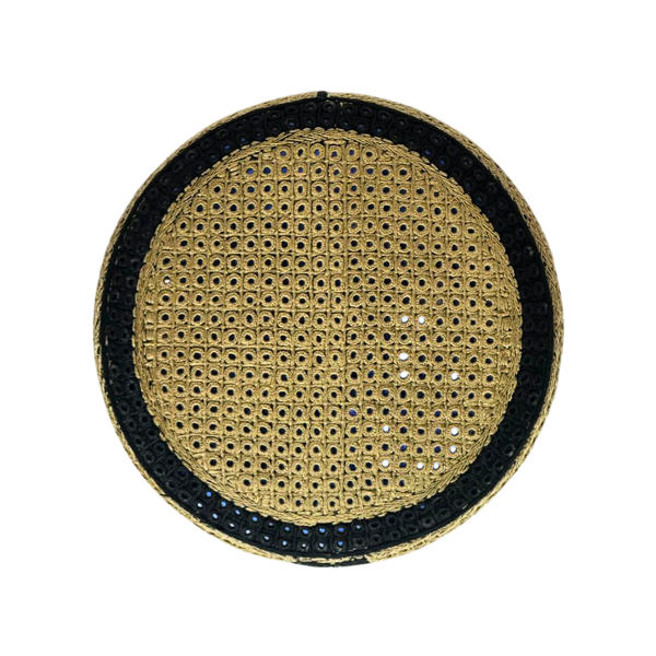 Brown Sindhi Topi - Blue Shade - Nasir Bhai