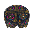 Blue Balochi Topi - Traditional design - Golden Shade - Nasir Bhai
