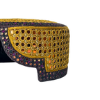 Golden Sindhi Topi - Blue Sahde - Nasir Bhai