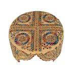 Golden Balochi Topi - Traditional design - Golden Shade - Nasir Bhai