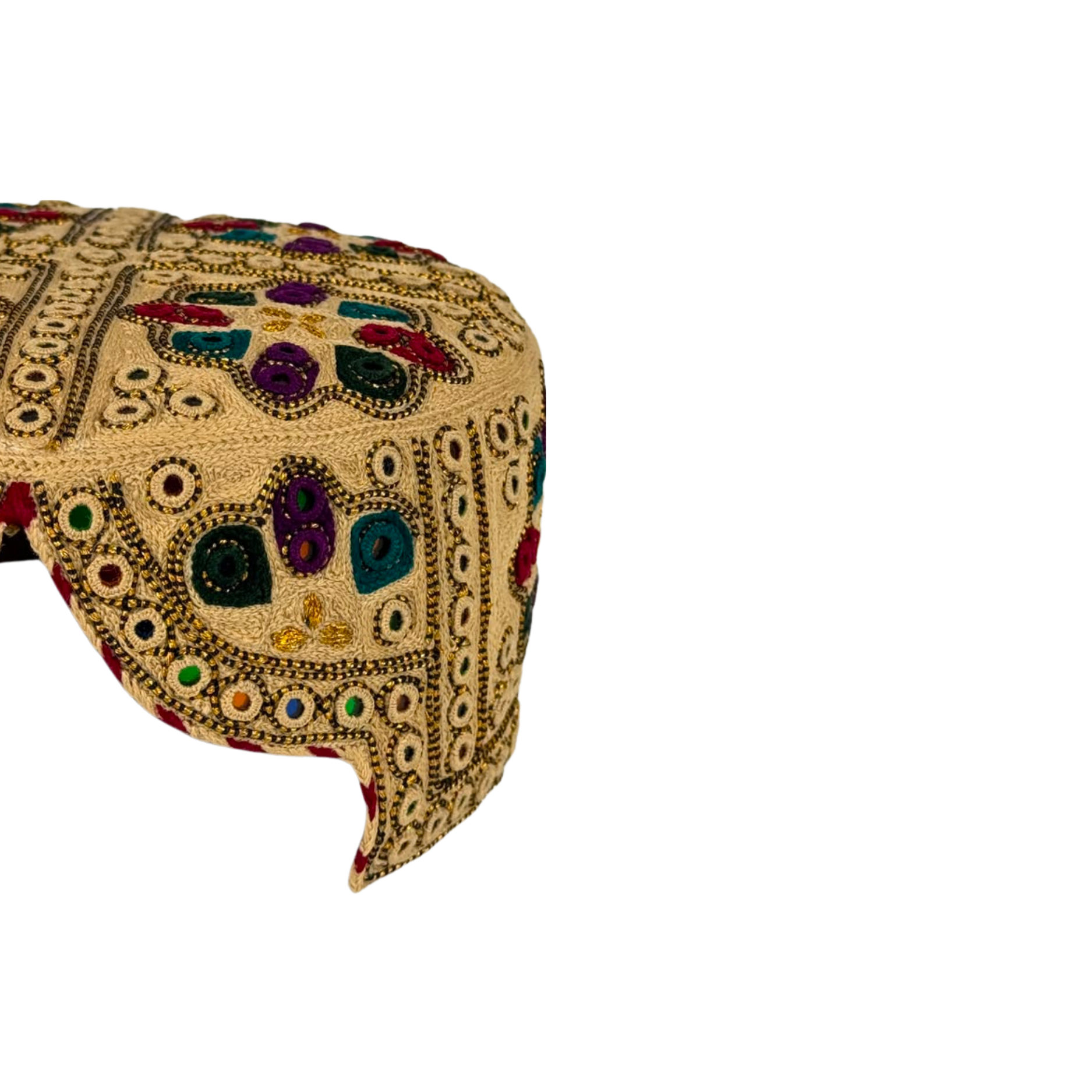 Golden Balochi Topi - Traditional design - Golden Shade - Nasir Bhai