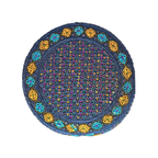 Blue Sindhi Topi - Traditional design - Blue Shade - Nasir Bhai