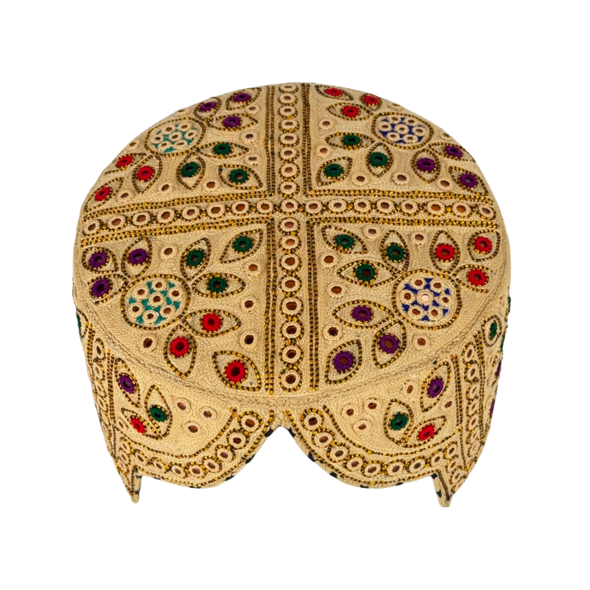 Golden Balochi Topi - Traditional design - Golden Shade - Nasir Bhai