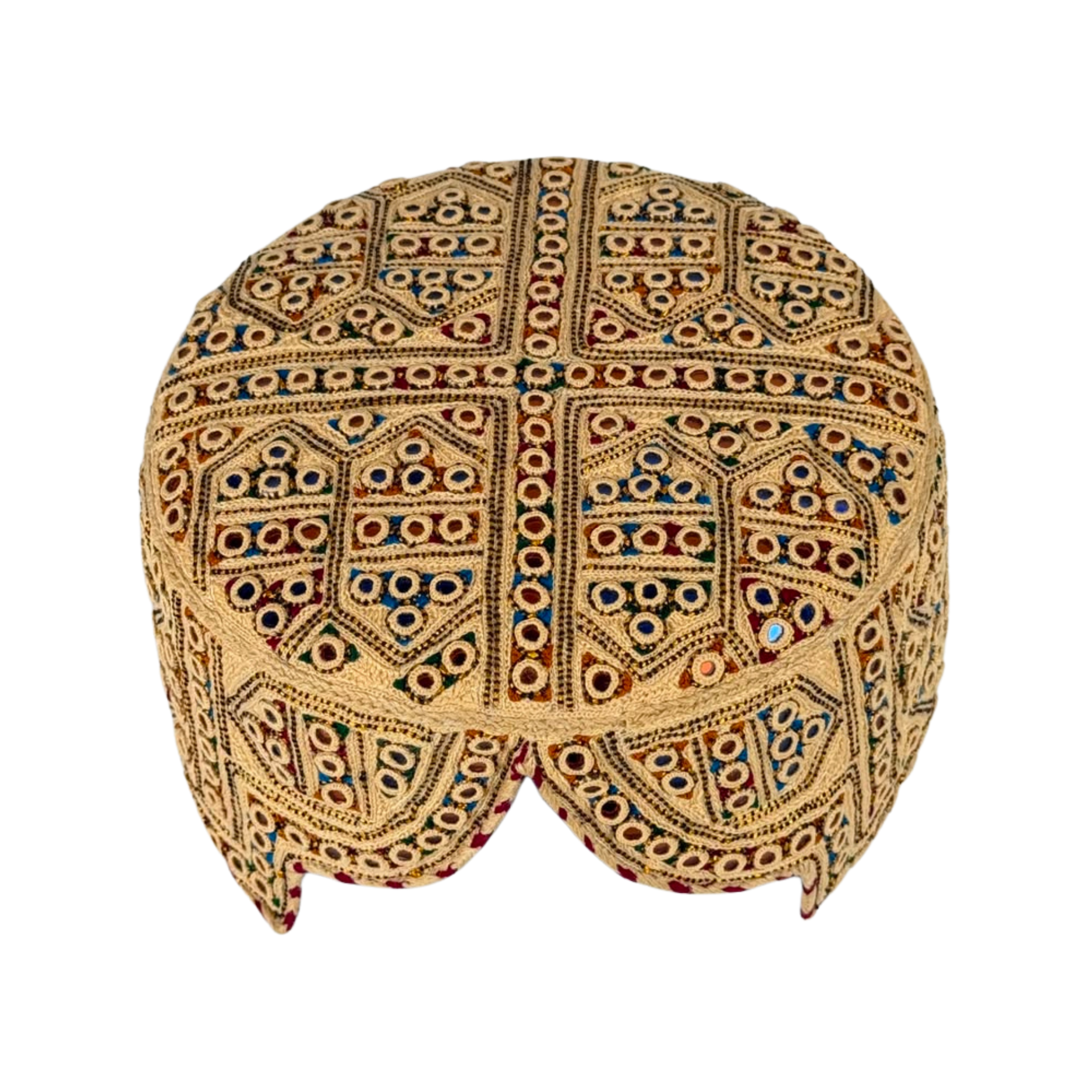 Golden Balochi Topi - Traditional design - Golden Shade - Nasir Bhai