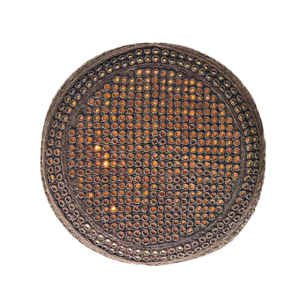 Dary Brown Sindhi Toip - Orange Shade - Nasir Bhai
