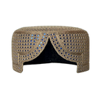 Light Brown SIndhi Topi - Blue Shade -Nasir Bhai