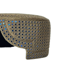 Light Brown SIndhi Topi - Blue Shade -Nasir Bhai