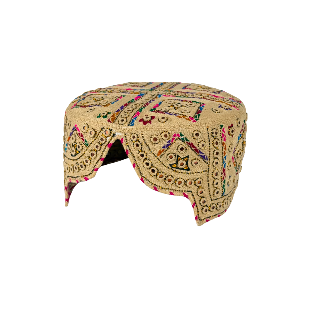 Golden Balochi Topi - Traditional design - Golden Shade - Nasir Bhai