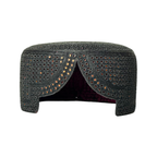 Black Sindhi Topi - Golden Shade - Nasir Bhai