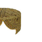 Brown Balochi Topi - Traditional design - Golden Shade - Nasir Bhai