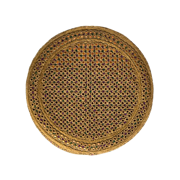 Brown Sindhi Topi - White Shade - Nasir Bhai