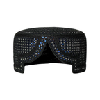 Black Sindhi Topi - Blue Shade - Nasir Bhai