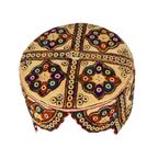 Light Brown Balochi Topi - Traditional design - Golden Shade - Nasir Bhai