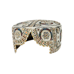 White Balochi Topi - Traditional design - Golden Shade - Nasir Bhai