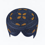 Blue Sindhi Topi - Heart Design - Nasir Bhai