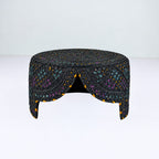 Black Sindhi Topi - Traditional Design - Blue Shade - Nasir Bhai