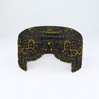 Black Sindhi Topi - Traditional Design - Blue Shade - Nasir Bhai
