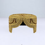 Golden Sindhi Topi  - Traditional Design - Golden Shade - Nasir Bhai