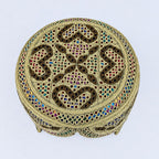 Light Brown Sindhi Topi - Traditional Design - Golden Shade - Nasir Bhai