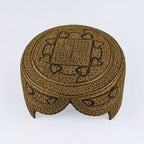 Golden Sindhi Topi - Heart Design - Nasir Bhai