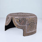 Pink Sindhi Topi - Traditional Design - Golden Shade - Nasir Bhai