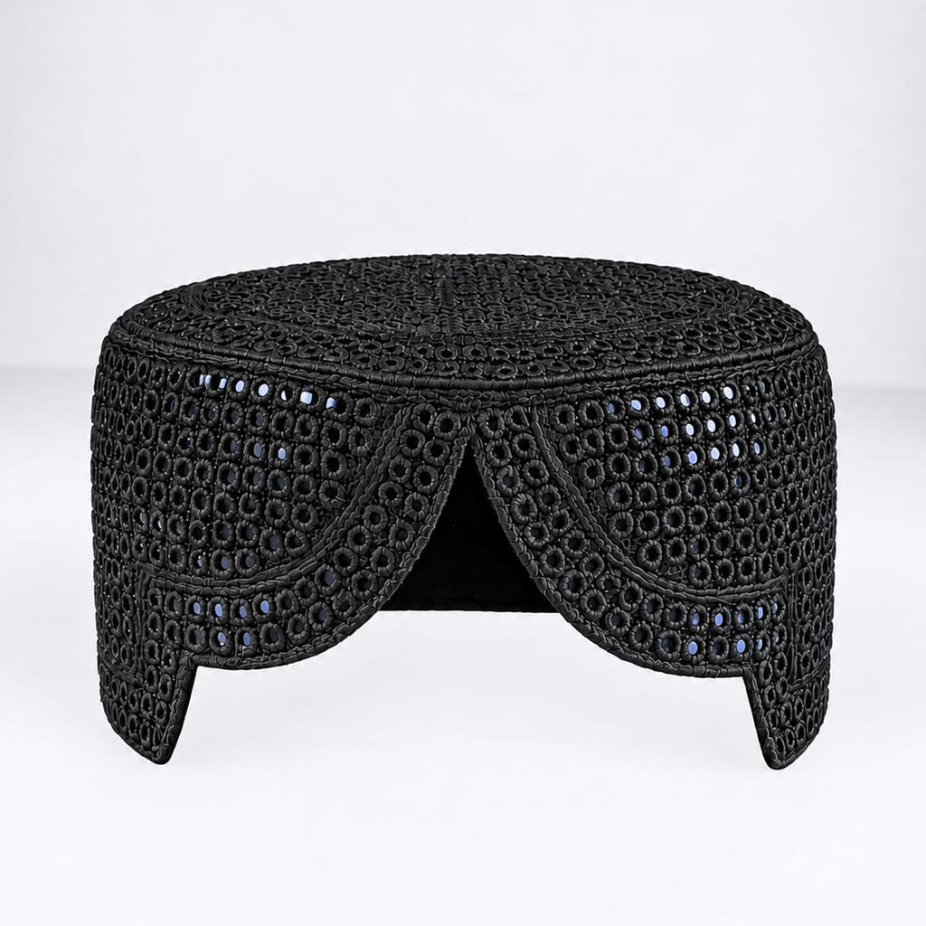 Black Sindhi Topi Blue Shade - Nasir Bhai