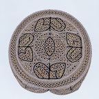 Pink Sindhi Topi - Traditional Design - Golden Shade - Nasir Bhai